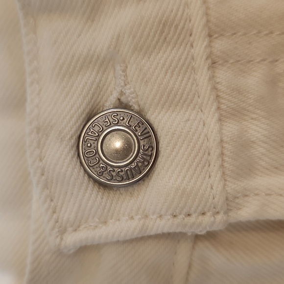 Levi's Premium Quality Clothing Women's Off-White 501 Denim Jeans Size 28/32 - Picture 6 of 17